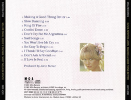Japan CD 2001 Back